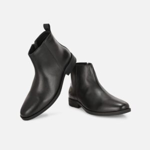 Black Leather Ankle Boots – Sharp & Minimalist