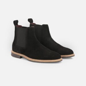 Black Suede Chelsea Boots – Classic Versatility