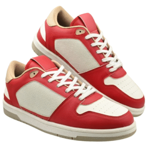 Red & White Street Sneakers – Bold Comfort, Everyday Style